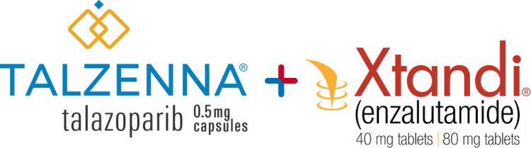 TALZENNA® (talazoparib) + XTANDI® (enzalutamide) logo